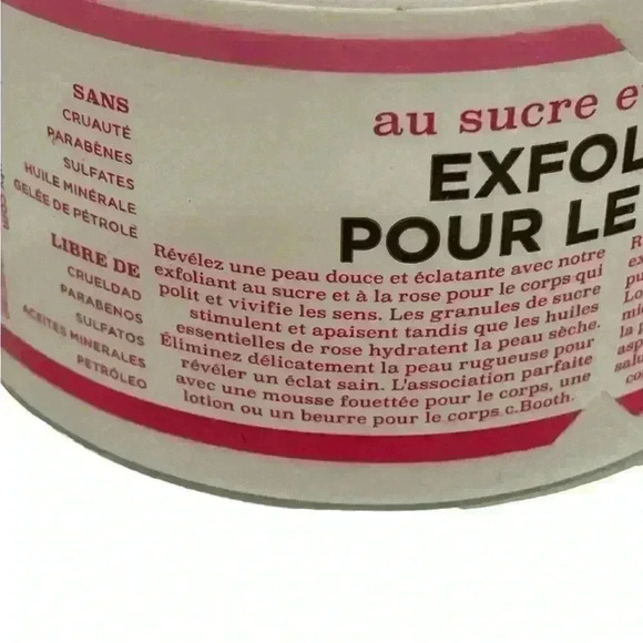 c.Booth ROSE Sugar Body Scrub 8oz NIB - Picture 5 of 6